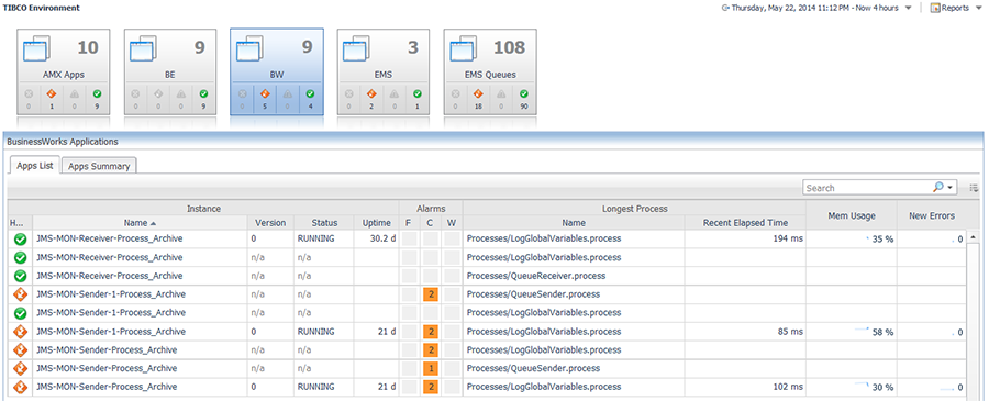 TIBCO Environment BW Perspective